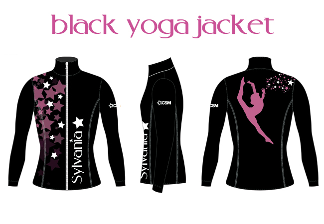 Sylvania Physie Club Uniform Black Yoga Jacket