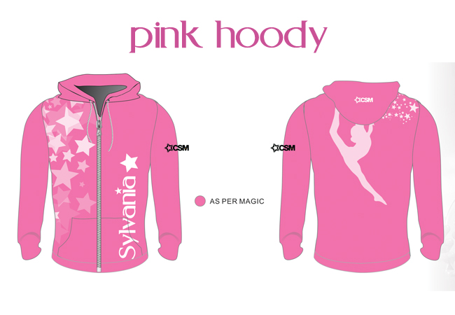 Sylvania Physie Club Uniform Pink Hoody